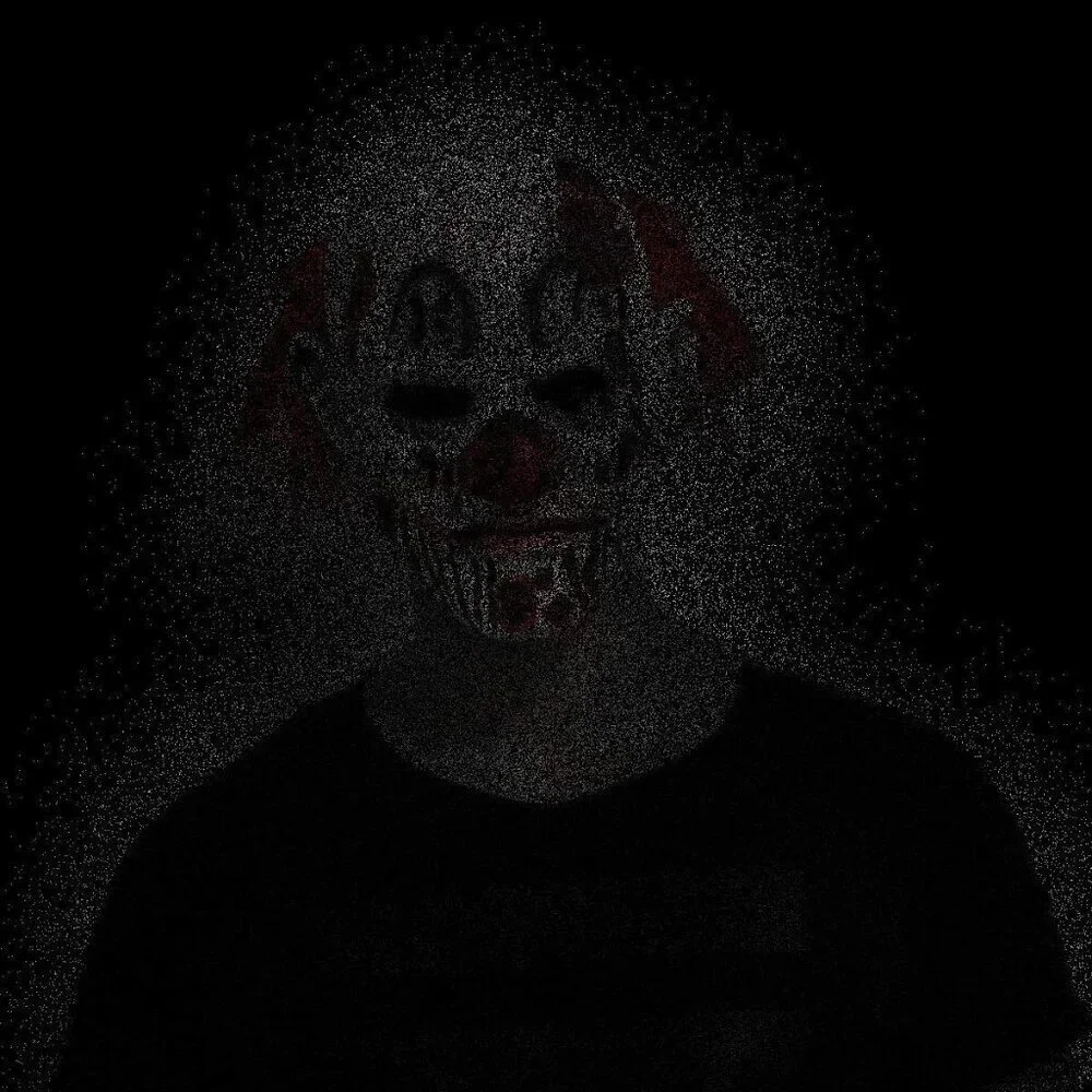 🆕White Scary Evil Clown Mask Horror Face Zombie Costume